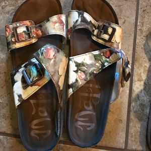 Size 11 floral sandals